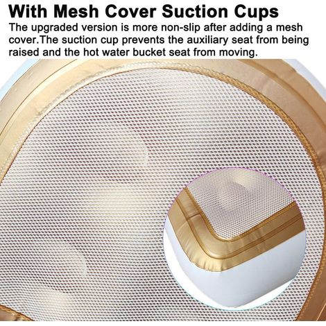 Coussin de spa pour le bain, avec housse en filet et ventouses, siège rehausseur gonflable pour spa et jacuzzi. (1/5)