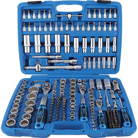 BGS 2247 - Juego de llaves de vaso "Gear Lock"  entrada 6,3 mm (1/4")  10 mm (3/8") / 12,5 mm (1/2")  192 piezas