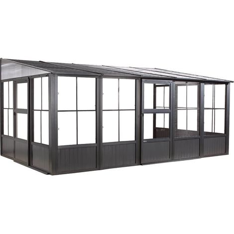 Sojag Aluminium Pavillon und Wintergarten Mural 1016 Anthrazit 309x502x244 cm (1/5)