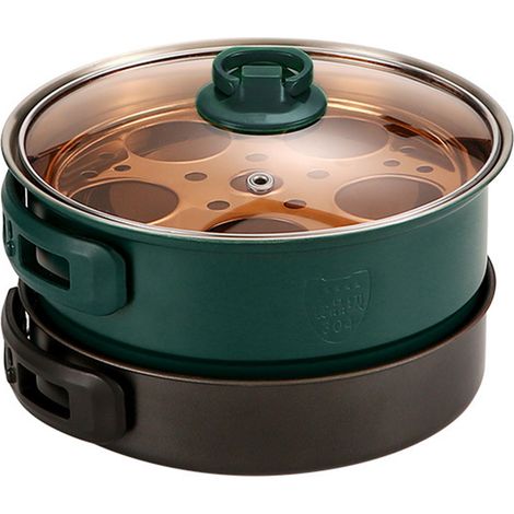 Cuiseur à fondue électrique portable, antiadhésif, à chauffage rapide, idéal pour les voyages et les résidences étudiantes (prise CN 220 V). (1/5)