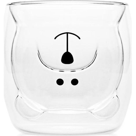 250 ml Bierkrug, Kaffeebecher, Teebecher, Kaffeetasse, Panda-Becher aus doppelwandigem Isolierglas. (1/5)