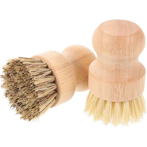 Brosse Vaisselle Palmier 2 Pièces Brosse De Nettoyage Évier De Cuisine Poils Anti Rayures sans Odeur 8 virgule 50 x 6 virgule 50 x 5 virgule 00 Cm (1/4)