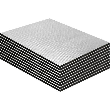 Lot de 10 tapis d'isolation auto-adhésifs pour voiture, isolation acoustique, tapis d'isolation acoustique, tapis d'isolation automobile, souvent utilisés pour l'isolation acoustique de voiture (1/5)