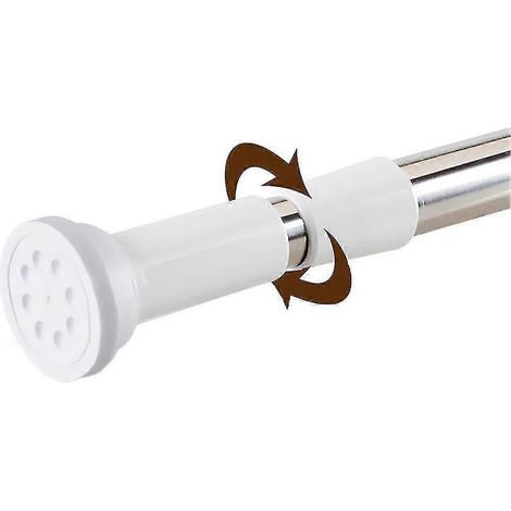 Barre de tension réglable pour rideau de douche, installation facile. (1/5)