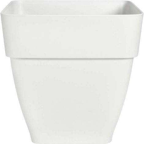 Vaso Vibia Campana Quadrato 37cm Bianco Seta - Elho (1/5)