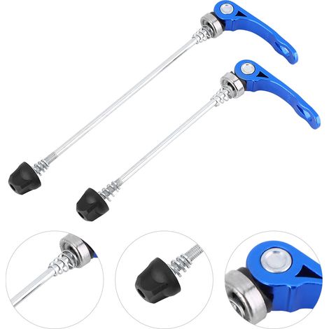 Paar Schnellspanner für Mountainbikes und Rennräder, Vorder- und Hinterachse (Blau) (1/5)