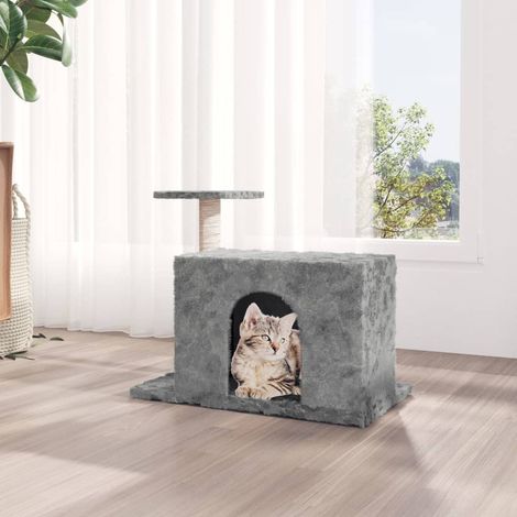 Albero per Gatti con Tiragraffi in Sisal Grigio Chiaro 51 cm vidaXL (1/5)