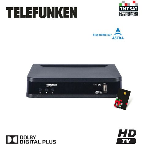 TELEFUNKEN TDSC 400 B DÉCODEUR SATELLITE TNTSAT HD (VENDU AVEC CARTE TNTSAT) (1/3)