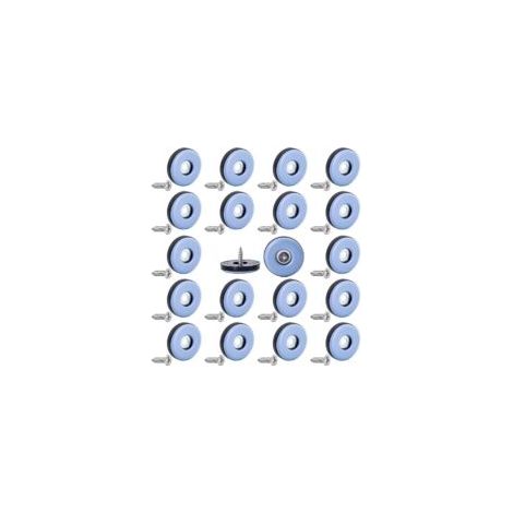 Paquete de 20 deslizadores de teflón (22 mm) para patas de sillas, protectores de suelo, deslizadores de PTFE para muebles - Crezuo