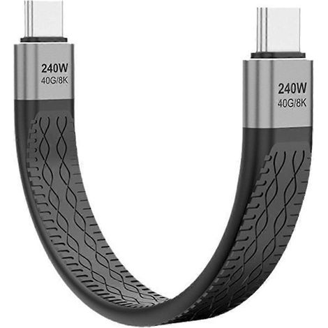 USB-C-zu-USB-C-Kabel, 240-W-Schnellladekabel Typ-C zu Typ-C (siehe Abbildung) (1/5)