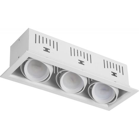Levitantes Spot Kardan Augusto encastrable 3 x GU10 Blanc 11 x 30 ampoules non incluses