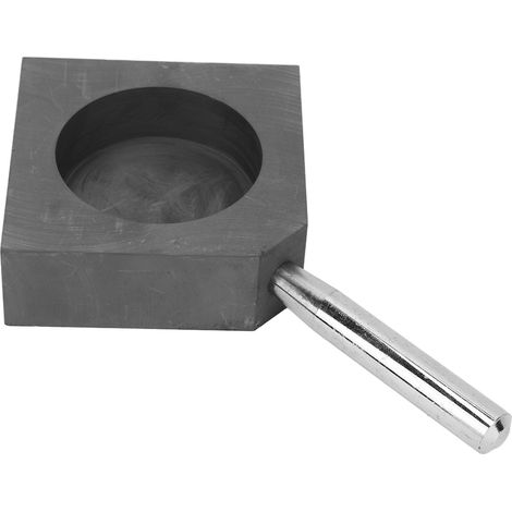 Moule en graphite de coulée, haute pureté, résistant à la chaleur, diamètre 2,4 pouces, profondeur 0,8 pouce, pour lingot d'or et d'argent. (1/5)