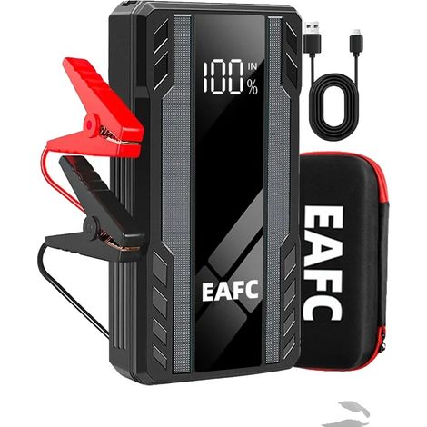 Avviatore, potenza di picco 1000A, funzionalità 3 in 1, 1000A NERO (1/2)