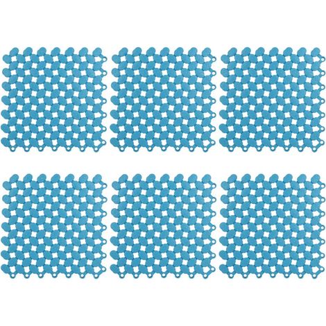 Tapis de Douche Tapis de scurit pour Douche 6Pcs Tapis de Bain antidrapant pour Cuisine Salle de Bains Douche Piscine Balcon pissage Plancher de Verrouillage 20x20cm 3 Couleurs en Option(3) (1/5)