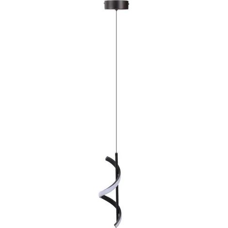 Lumire Pendante De Led En Spirale Suspension Led 85265V Simple Suspension Led Spirale Noire Pour Salon Lumire Chaude LUSTRE (1/4)