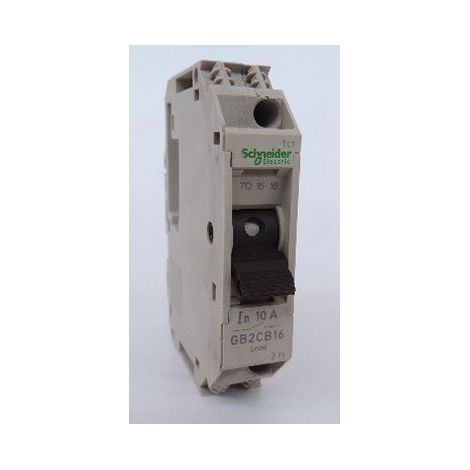 Disjoncteur pour circuit de contrôle - 10A - 1P - 1d TeSys GB2-CB SCHNEIDER ELECTRIC GB2CB16 (1/2)