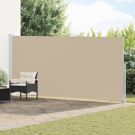 vidaXL Tenda laterale retrattile Beige 300 x 180 cm Poliestere