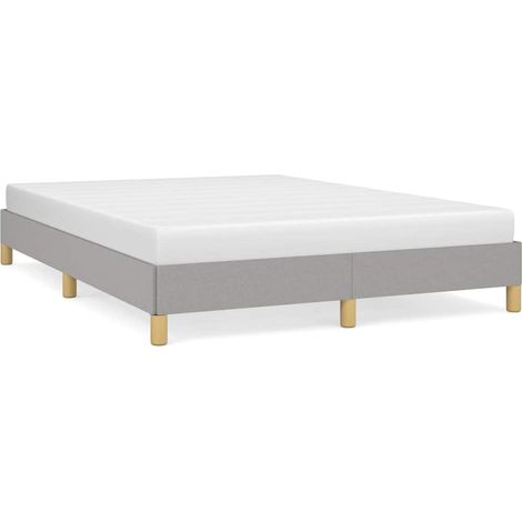 Giroletto senza Materasso Grigio Chiaro 160x200 cm Tessuto vidaXL (1/5)