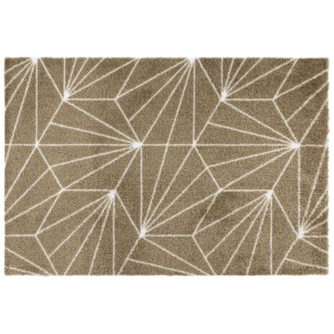 JVL Mega Doormat - 50x75cm, Brown Geo (1/5)