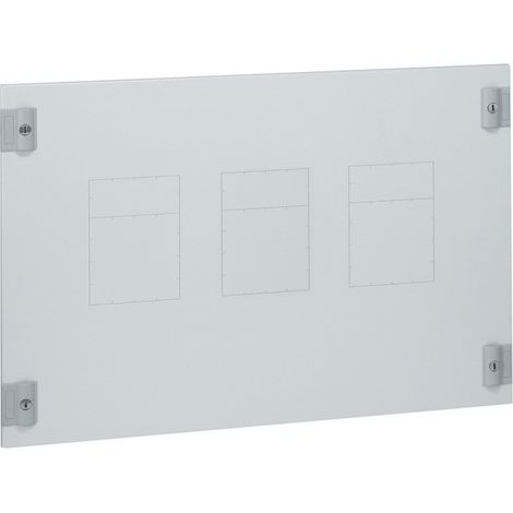Plastron métal 1-4 tour pour 1 à 3 DPX630 en position verticale dans XL34000 et XL3800 hauteur 400mm 24 modules (020820)