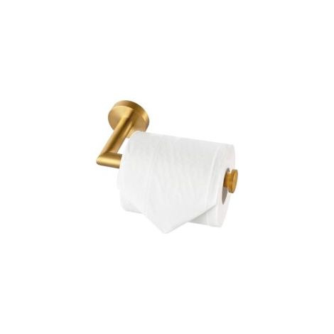 Wandmontierter Toilettenpapierhalter aus Edelstahl SUS 304 – Gebürstete Goldoberfläche – Rostfrei und verdrehsicher – Horizontale/vertikale Montage – Crezuo