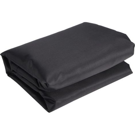 Housse de lit pliante Couverture de lit pliante portative noire, housse de protection anti-poussière pour piscine jardin (1/5)