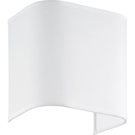 Paralume In Pvc Moderno Gea Tessuto Bianco (1/2)