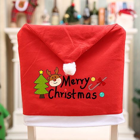 Alphabet-Weihnachtsstuhlhussen-Set – Unverzichtbare Weihnachtsartikel – Große Weihnachtsstuhlhusse (eine) (1/4)