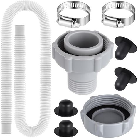 Tapón de válvula de drenaje de plástico de repuesto P6H1158 para piscinas compatible con piscinas Coleman (número de pieza P01006) se adapta a la abertura del prefiltro de la bomba de la piscina (9 pi (1/4)