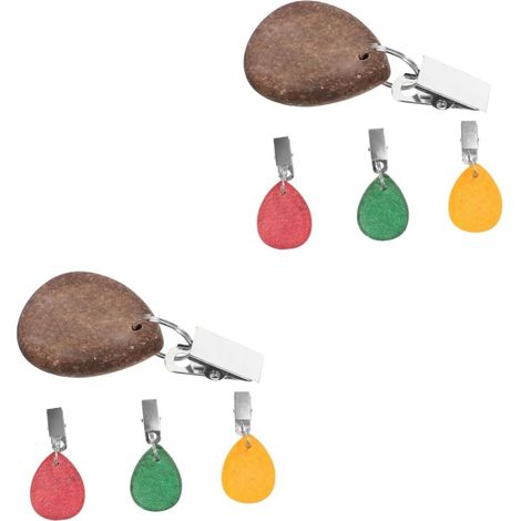 Juego de pesas resistentes para manteles, con elegantes clips para un lastre seguro y decorativo, 4 piezas.