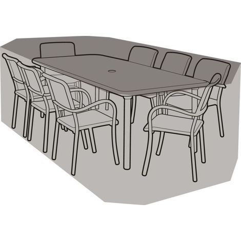 8 Seater Rectangular Table & Chairs Cover - Super Tough - W1212 (1/5)