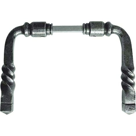 Béquille double BOURGOGNE fer patiné verni 2 portées carré de 7 mm - BOUVET NOUVELLE