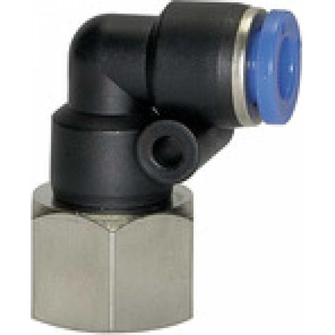 Riegler L-Steckverschraubung »Blaue Serie«, drehbar, G 1/4 innen, Ã˜ 10 mm (1/4)