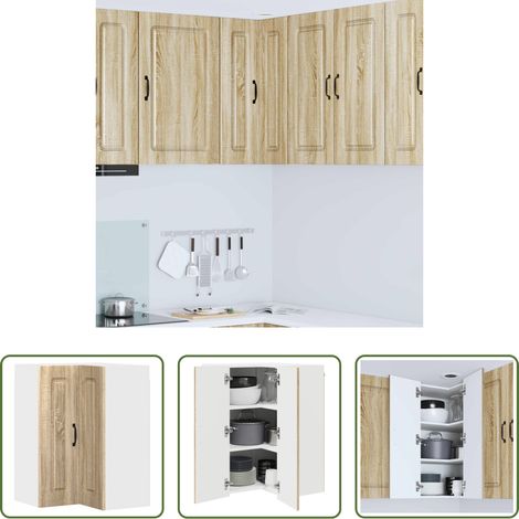vidaXL Küchenregal Sonoma-Eiche - Küchenschrank Kalmar Sonoma-Eiche 57 x 57 x 80 cm Holzwerkstoff (1/5)
