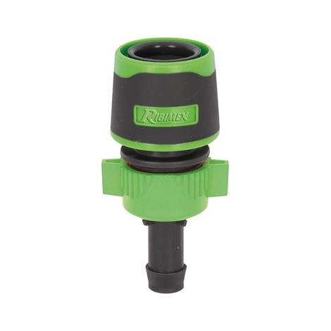Ribimex – Raccord rapide bi-matière pour tuyau Ø 13 mm – Revêtement antidérapant Soft-Touch – Pour espaces humides – Installation facile