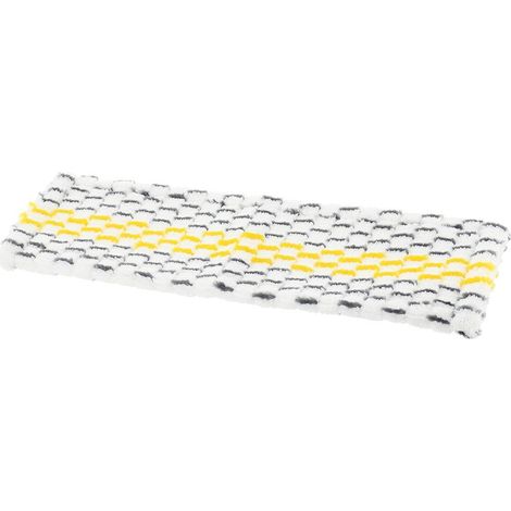 Housse de lavage reliefee pour tete de balai plate-blanc/gris - Tendance (1/3)