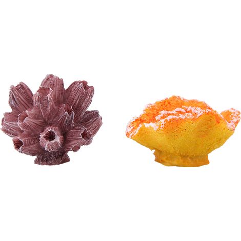 Plantes de corail artificielles pour Aquarium, 2 pièces, ornement décoratif pour Aquarium sous-marin, décoration de paysage (1/5)