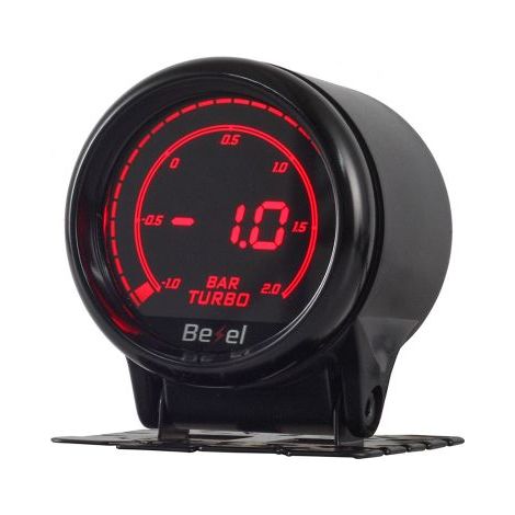 Manometro Digitale LCD Pressione Olio BAR Oil Press Gauge 52mm 12V Auto Doppio Ingresso Alimentazione 10 Colori Remote Controllo Bottone (1/2)