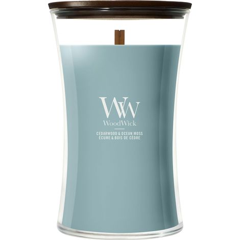 Candela Cedarwood & Ocean Moss 609g Blu Woodwick