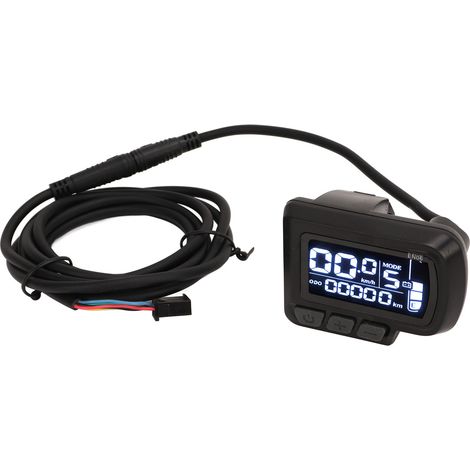 Compteur LCD pour vélo électrique, panneau de commande pour VTT avec câble étanche à 5 fils (1/5)