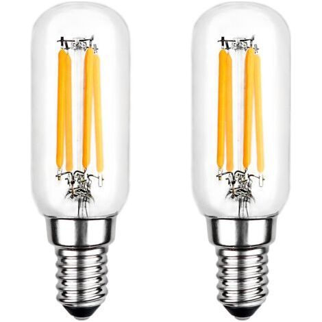 Ampoule LED,T25 E14 4W Ampoule Blanc Chaud 2700K, 400LM, Ampoule Filament Tubulaire LED pour Hotte Aspirante, non-dimmable, lot de 2 (1/5)