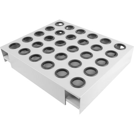 Mw Tools – Support porte-cônes ISO40 pour servantes – Capacité 30 porte-cônes – Matériau PVC – Hauteur 228 mm – DEHISO40