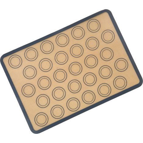 Tapis de cuisson en silicone alimentaire et fibre de verre, antiadhésif et résistant à la chaleur, idéal pour la pâtisserie, la pizza et le pain. (1/5)