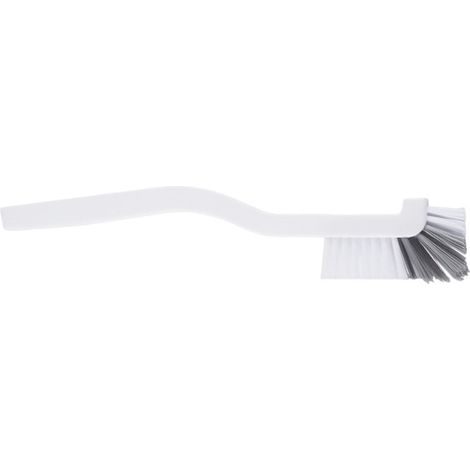 Brosse à vaisselle incurvée, brosse de nettoyage fine pour les recoins, outil de nettoyage de cuisine pour tasses, cafetière à lait, extracteur de jus (1/5)