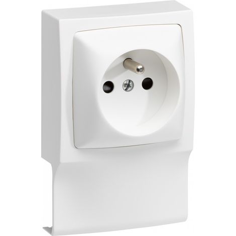 Adaptador blanco para moldura, Al. 10,2 x P.4,3 cm TEHALIT