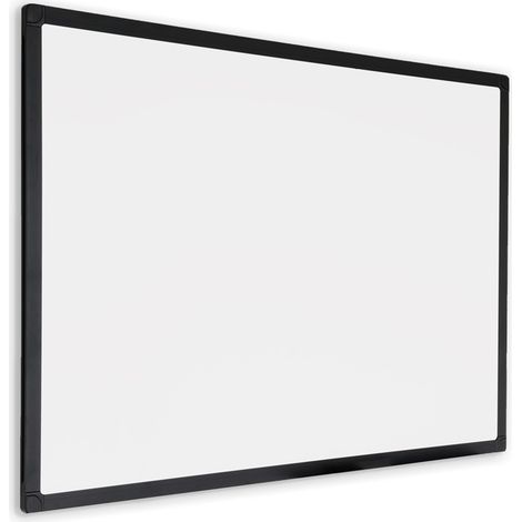 Whiteboard - Emaille-Oberfläche - schwarzer Rahmen - 80x110 cm