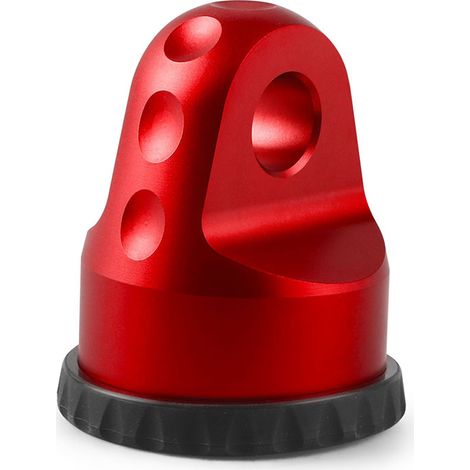 Mounteur de chaîne de treuil en aluminium avec broche et protège en caoutchouc universel pour camions pickup ATV UTV SUV rouge