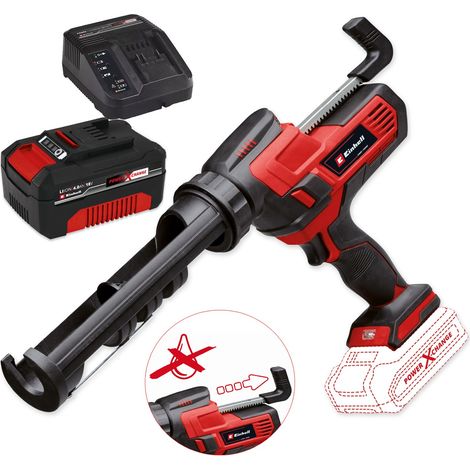Einhell Power X-Change Cordless 18v Sealing Gun TE-SG 18/10 Li Solo + 4Ah Kit (1/5)