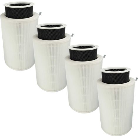 vhbw 4x Luftilter kompatibel mit Xiaomi Mi Air Purifier 1 Luftreiniger - Kombifilter Vorfilter + HEPA + Aktivkohle