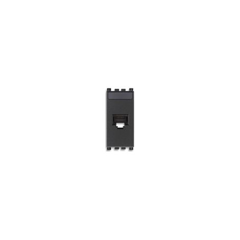 Presa RJ45 Con Connettore NetSafe Cat6 Serie Civile Vimar Arkè Grigio Cod. 19339.13